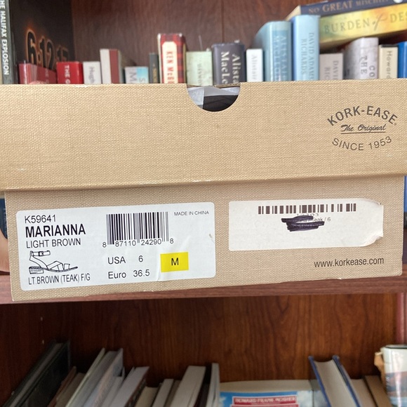 New! Kork-Ease Marianna Light Brown Italian Leather Sandals Women's Size 6 - Picture 14 of 14